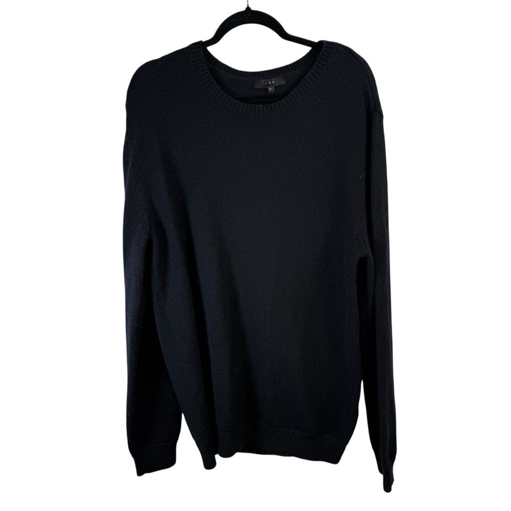 IRO Igor Navy Blue 100% Wool Sweater Capsole Work Office Mens XL